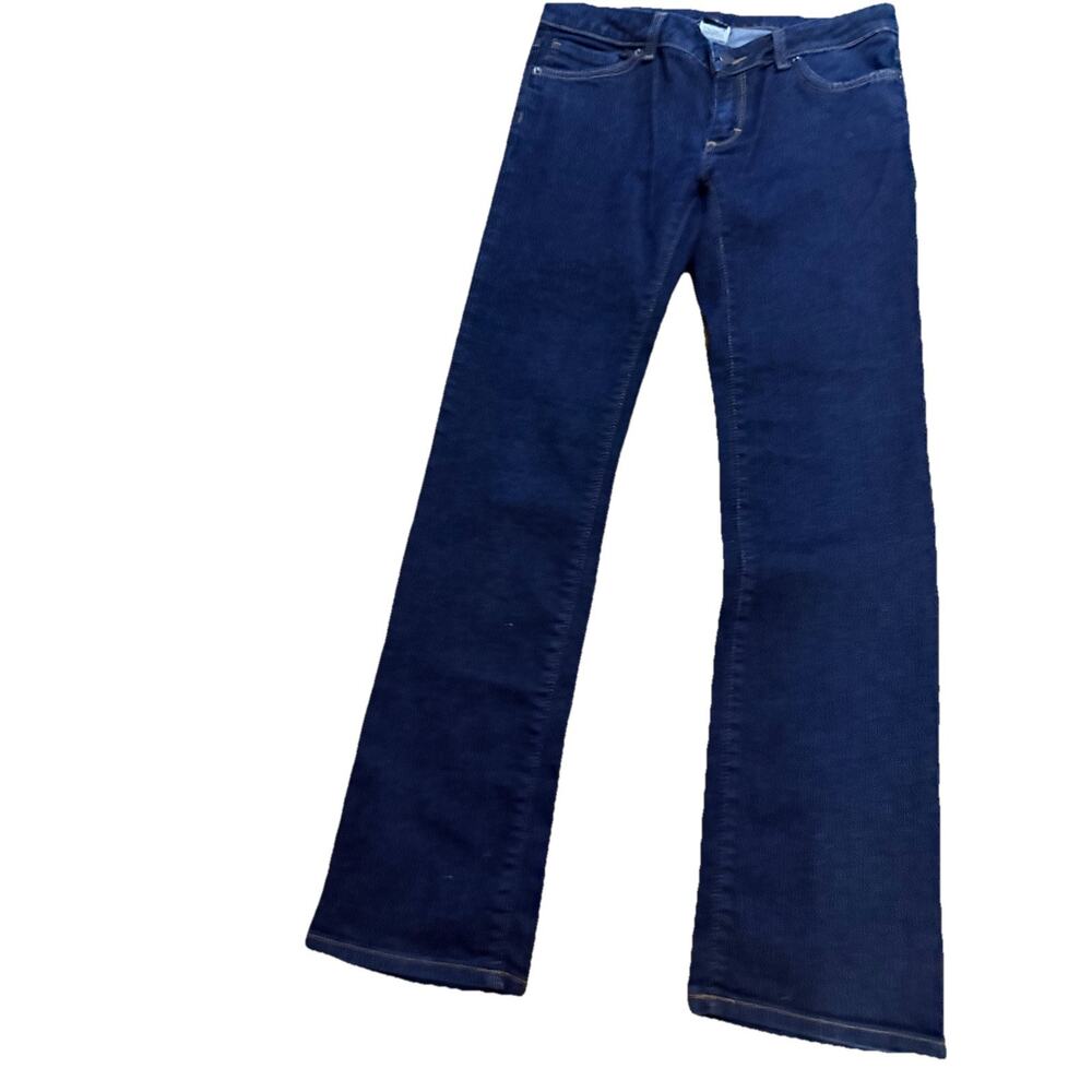 PATAGONIA Women’s Navy Blue Dark Wash Denim Straight Jeans Size 28